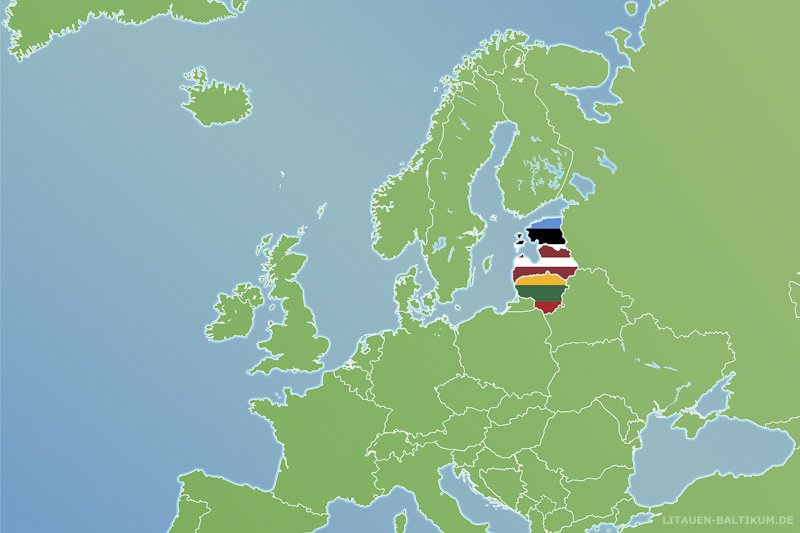 karte-baltikum-politisch-litauen-lettland-estland