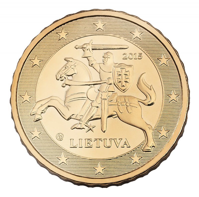Litauische Euro-Münze: 10 Cent