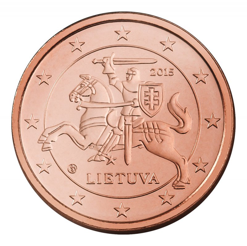 Litauische Euro-Münze: 1 Cent