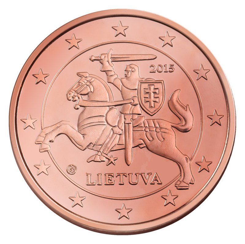 Litauische Euro-Münze: 5 Cent